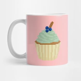 Green cupcake pixel art Mug